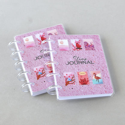 Discbound Stamp Punch Notebook - "A scrap a day" Junk Journal for Cut-Outs