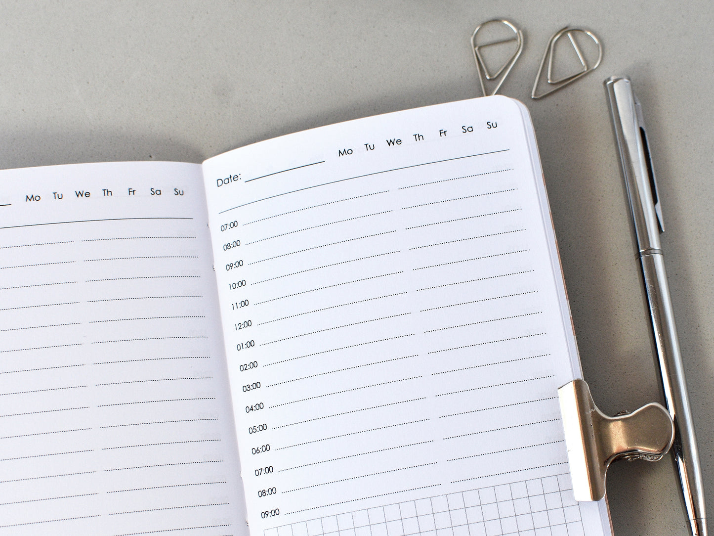 Daily Planner Inserts - Traveler's Notebook (Passport Size) / Tn-Pas 20