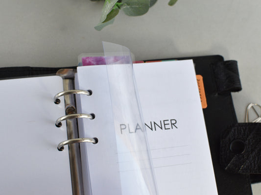 clear pvc dashboard for ring notebook