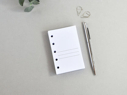 Mini Planner Inserts Set - Monthly, Weekly, To Do (M5 Size) / M5-01