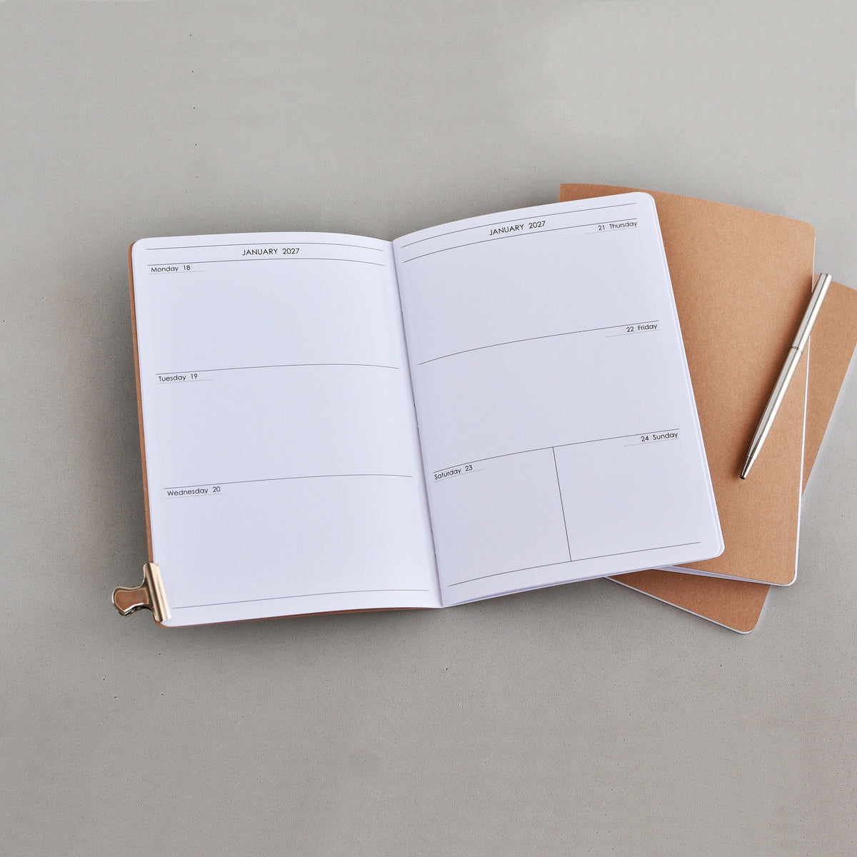 Travelers Notebook Weekly Inserts - TN Refill (A5 size) / TN-A5-11-1w