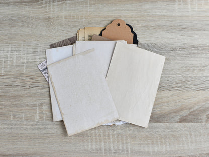 Junk Journal Vintage-Styled Paper Kit for Ephemera Craft Projects (Heritage Collection)