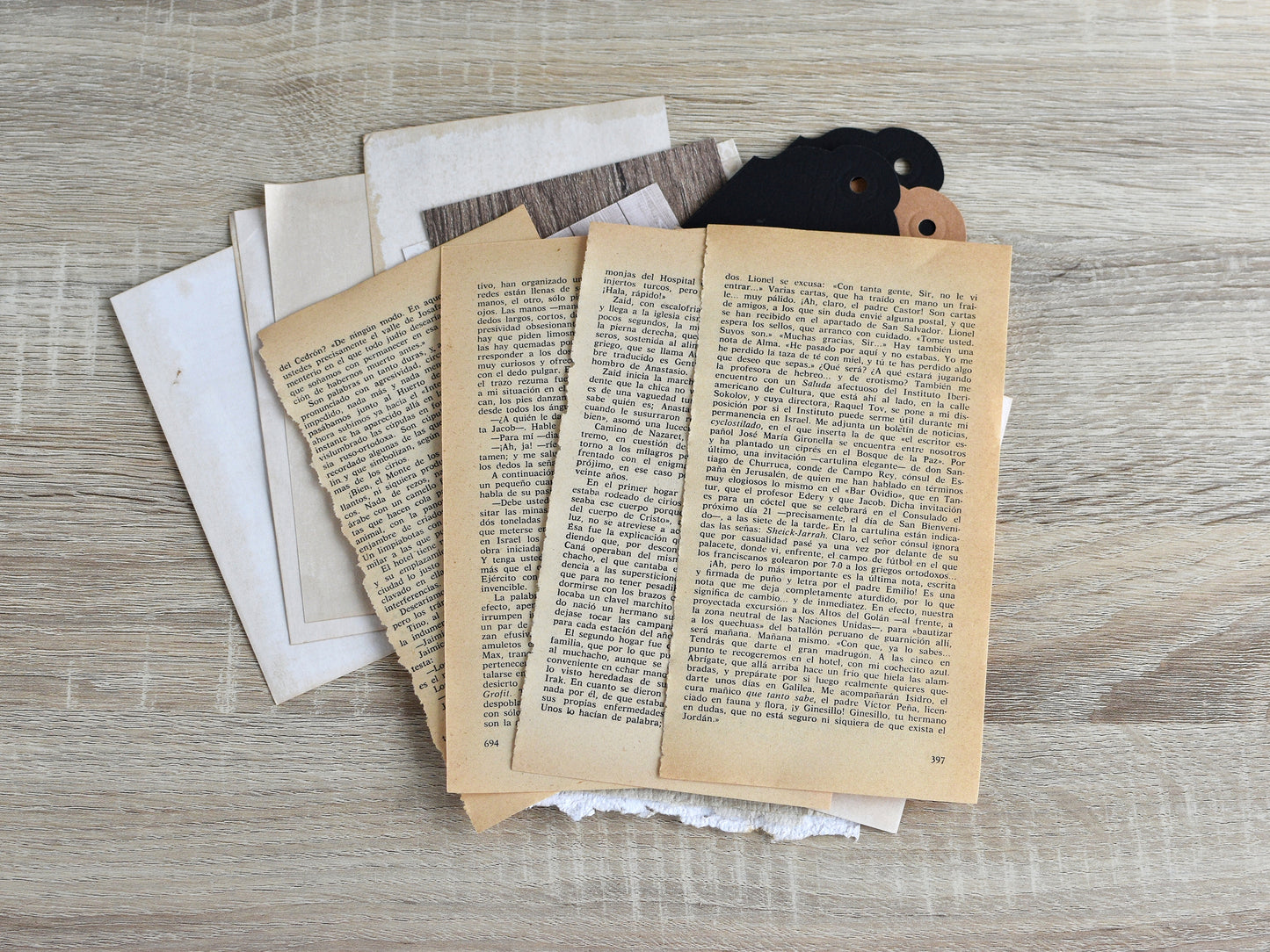 Junk Journal Vintage-Styled Paper Kit for Ephemera Craft Projects (Heritage Collection)