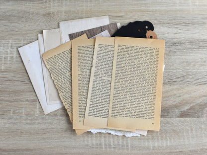 Junk Journal Vintage-Styled Paper Kit for Ephemera Craft Projects (Heritage Collection)
