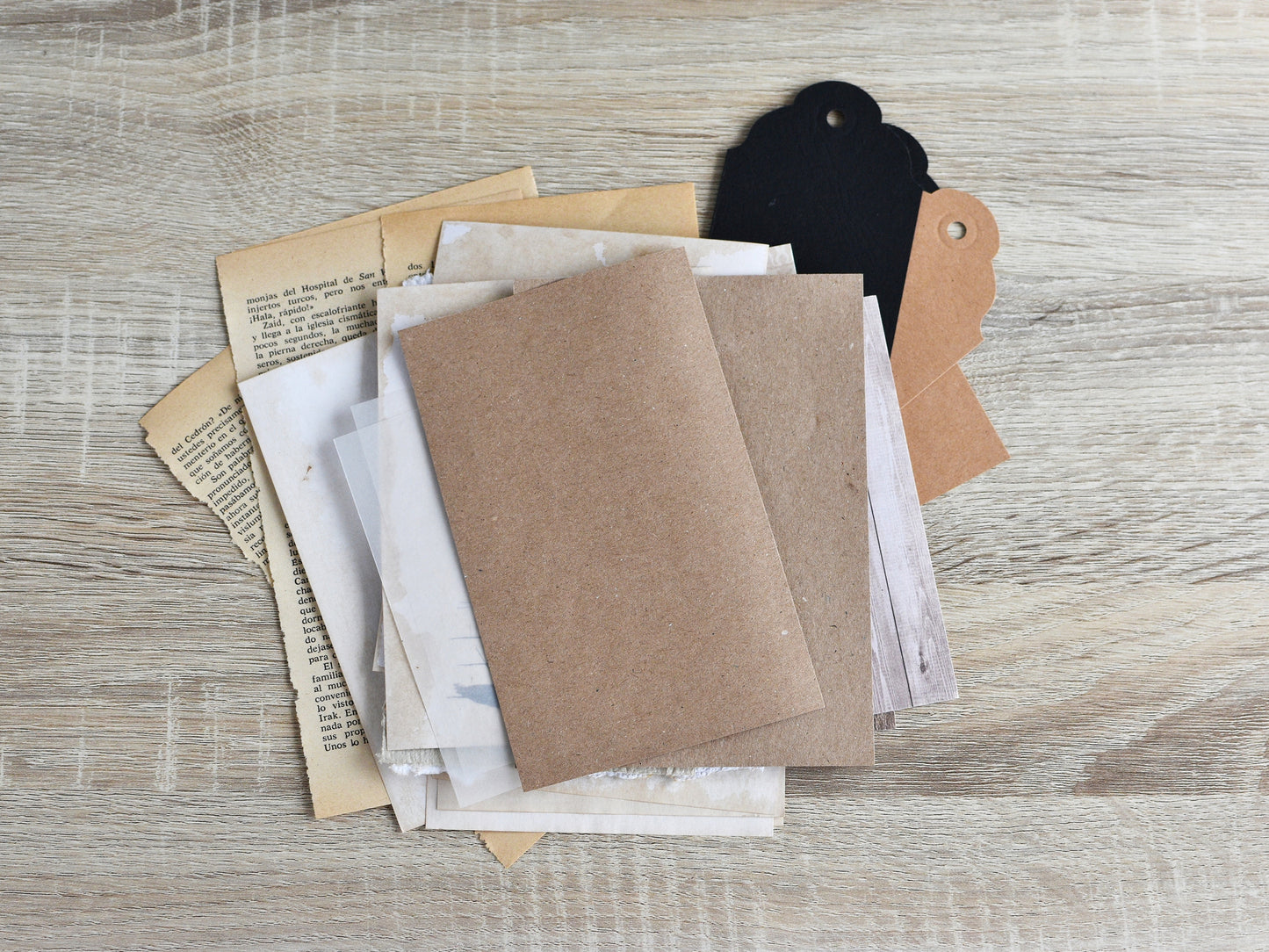 Junk Journal Vintage-Styled Paper Kit for Ephemera Craft Projects (Heritage Collection)
