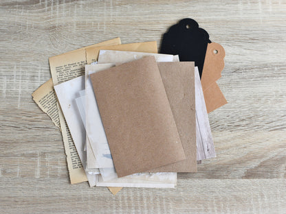 Junk Journal Vintage-Styled Paper Kit for Ephemera Craft Projects (Heritage Collection)