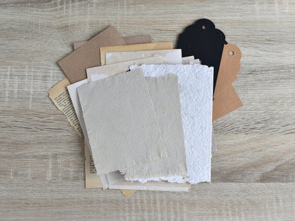 Junk Journal Vintage-Styled Paper Kit for Ephemera Craft Projects (Heritage Collection)