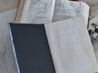 Vintage-styled Journal Notebook: Black Grimoire, The Witch's Diary (A6 size)