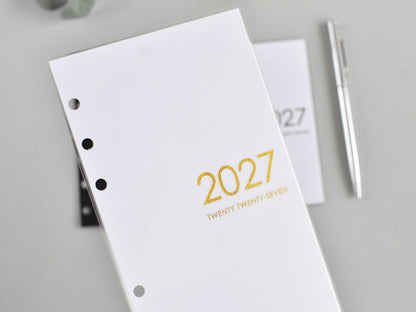 Planner Dashboards 2026 2027, Foiled (All sizes)