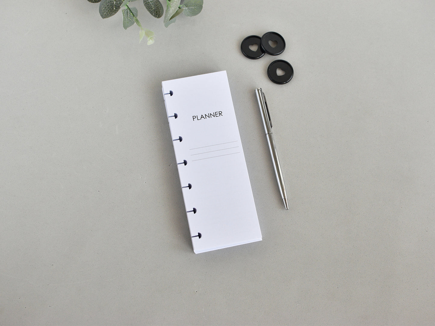 Monthly And Weekly Inserts - Disc Planner Refill (HP Skinny Mini Size) / SM-02