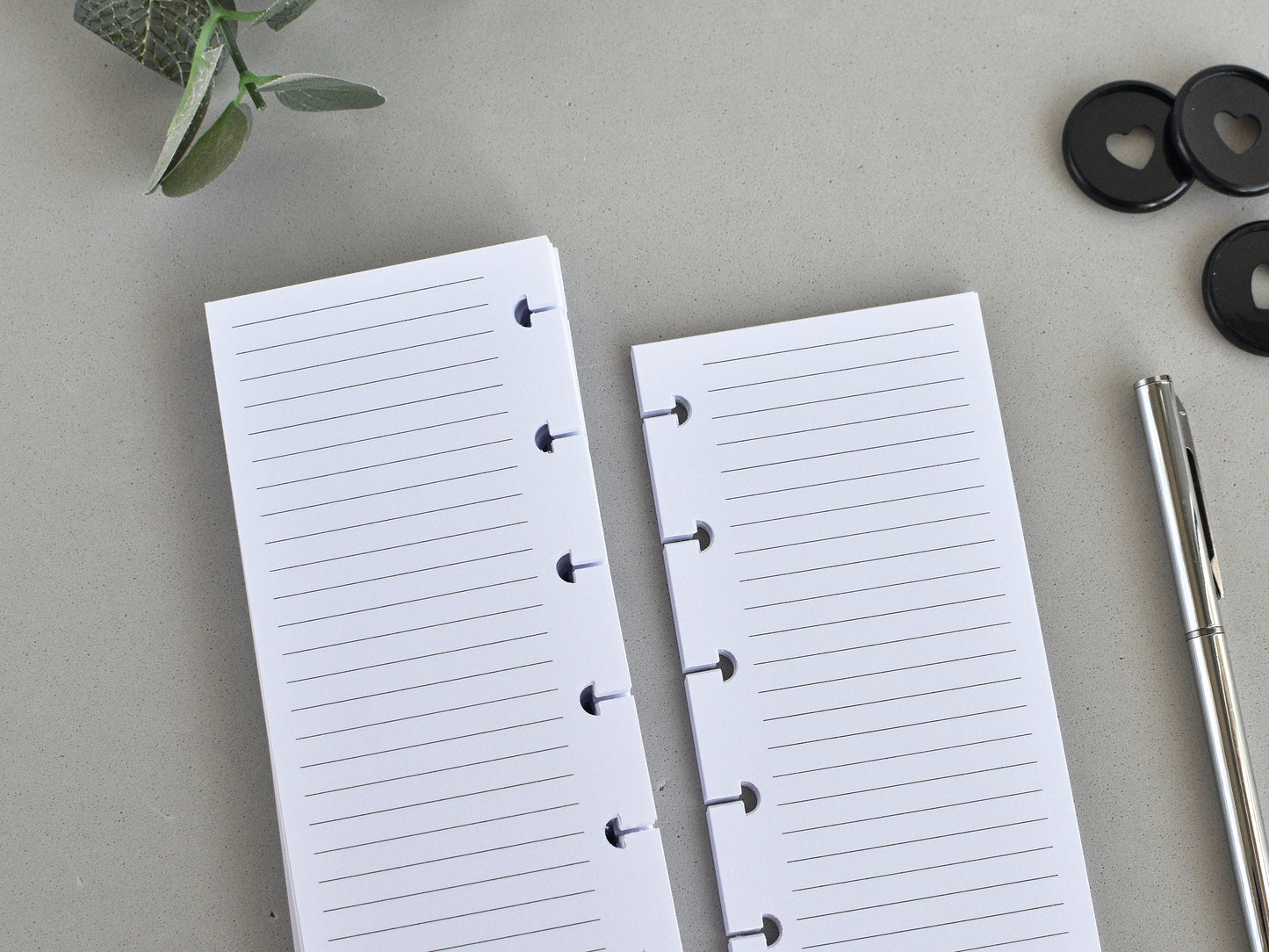 Monthly And Weekly Inserts - Disc Planner Refill (HP Skinny Mini Size) / SM-02