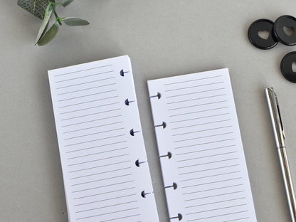 Monthly And Weekly Inserts - Disc Planner Refill (HP Skinny Mini Size) / SM-02