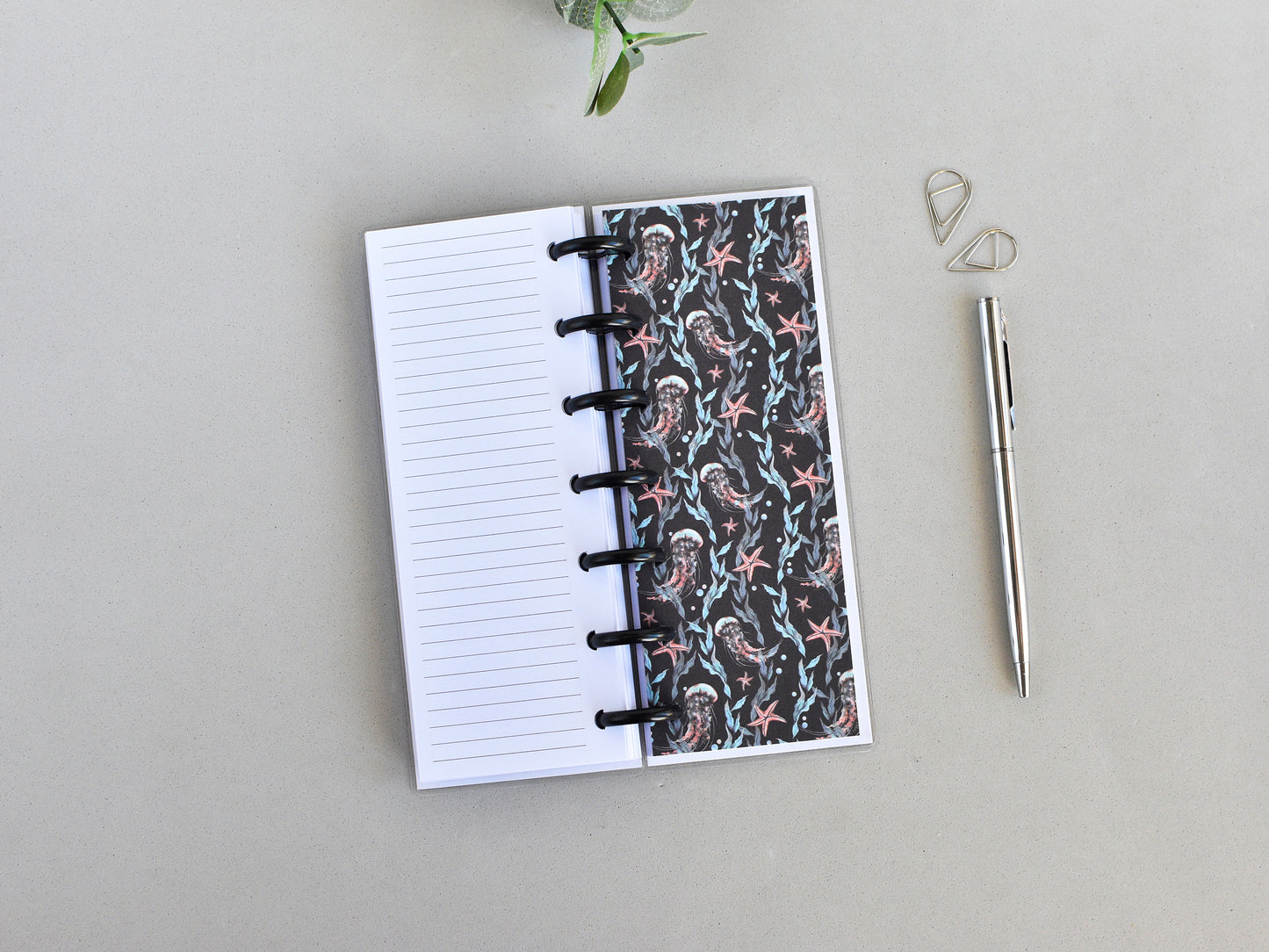 Discbound Planner Notebook - Sea Collection (HP Skinny Mini Size)