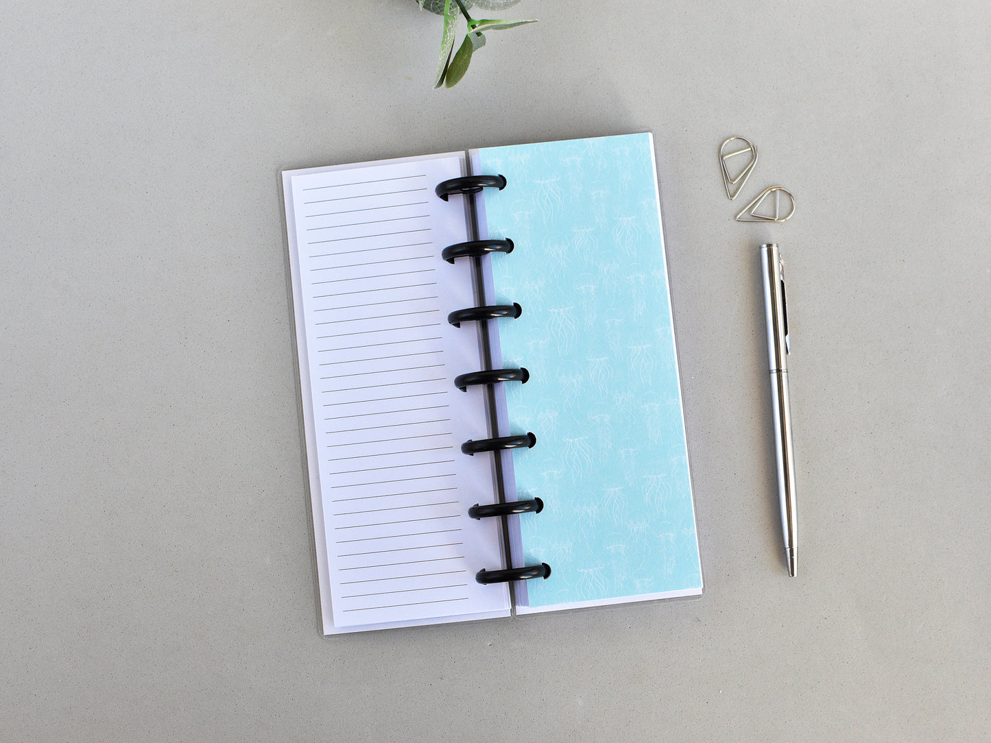 Discbound Planner Notebook - Sea Collection (HP Skinny Mini Size)
