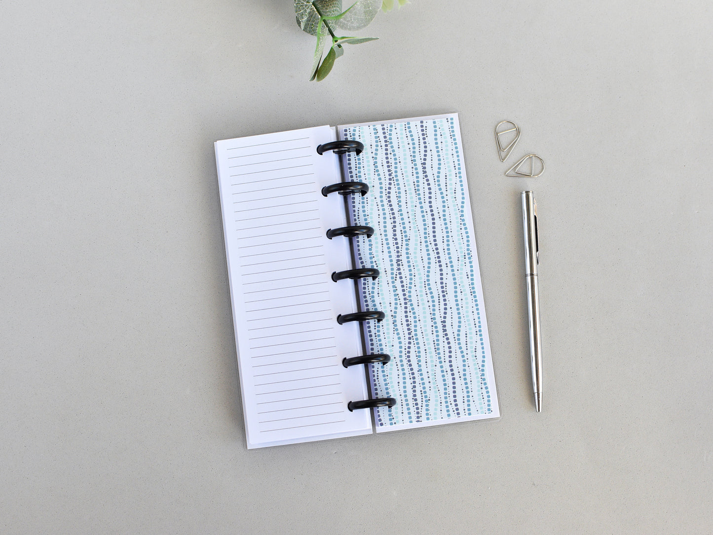 Discbound Planner Notebook - Sea Collection (HP Skinny Mini Size)