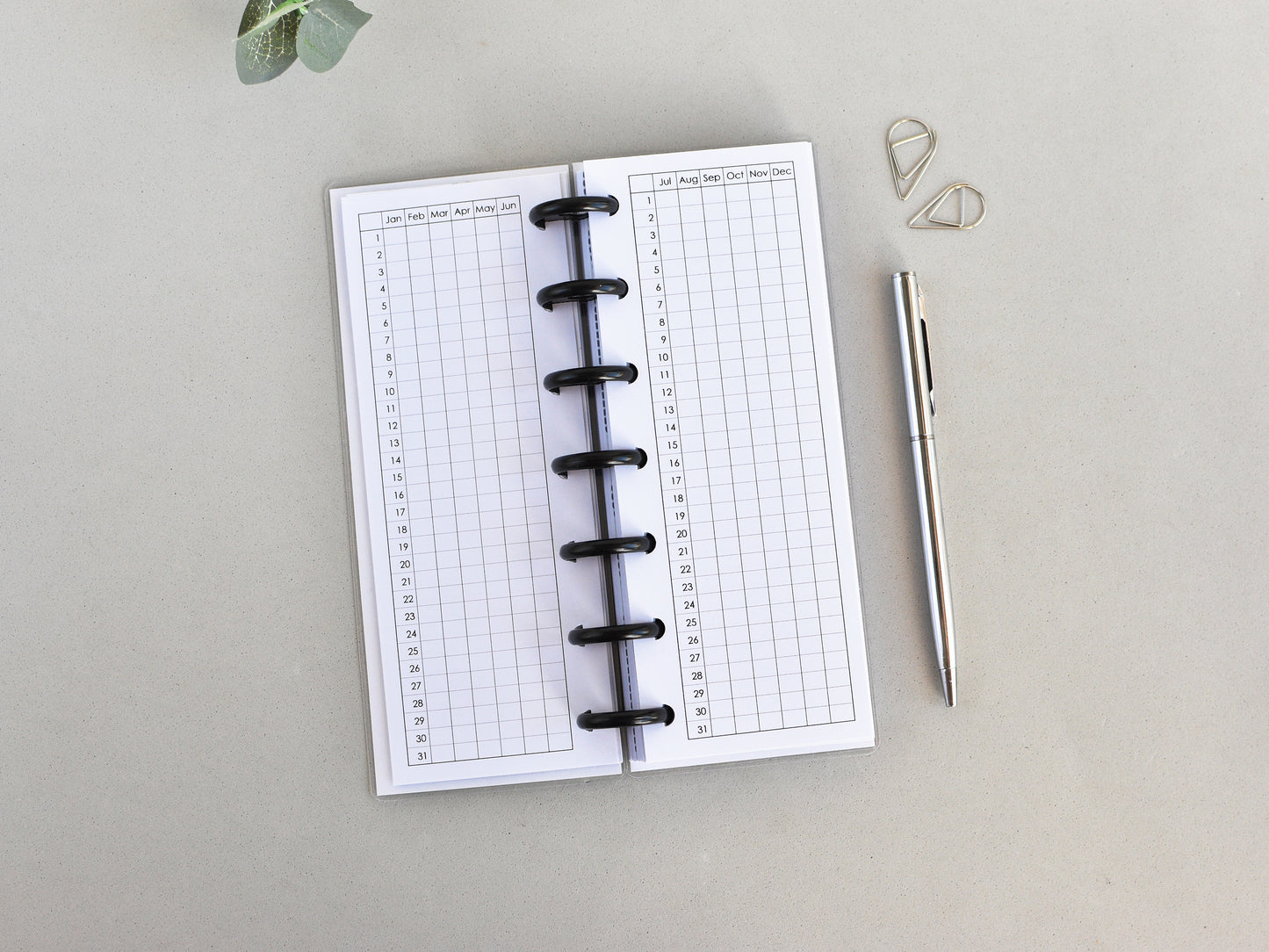 Discbound Planner Notebook - Sea Collection (HP Skinny Mini Size)