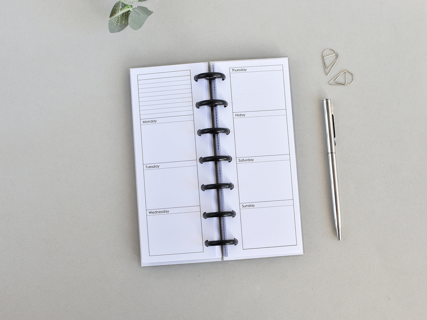 Discbound Planner Notebook - Sea Collection (HP Skinny Mini Size)
