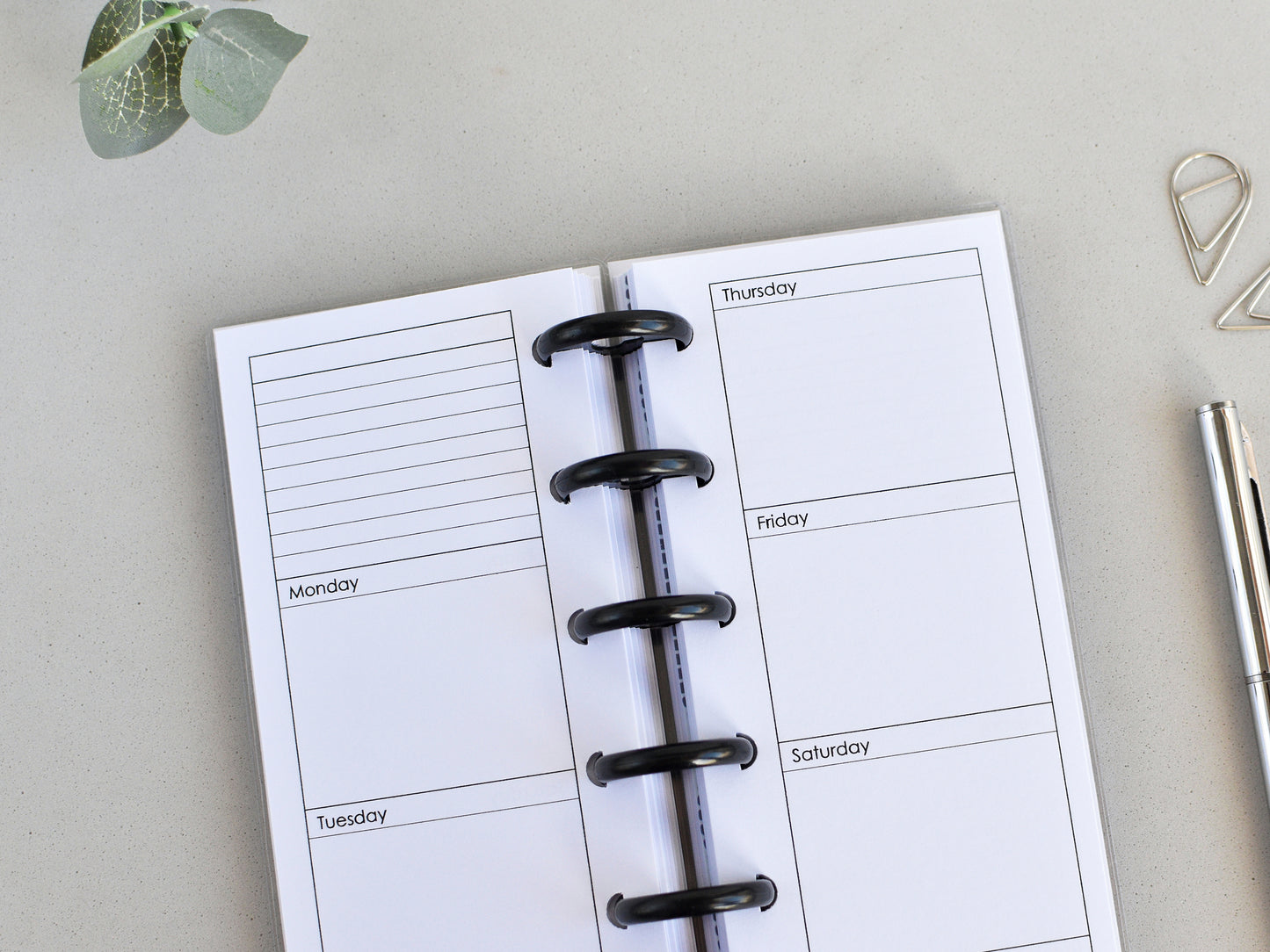 Discbound Planner Notebook - Sea Collection (HP Skinny Mini Size)