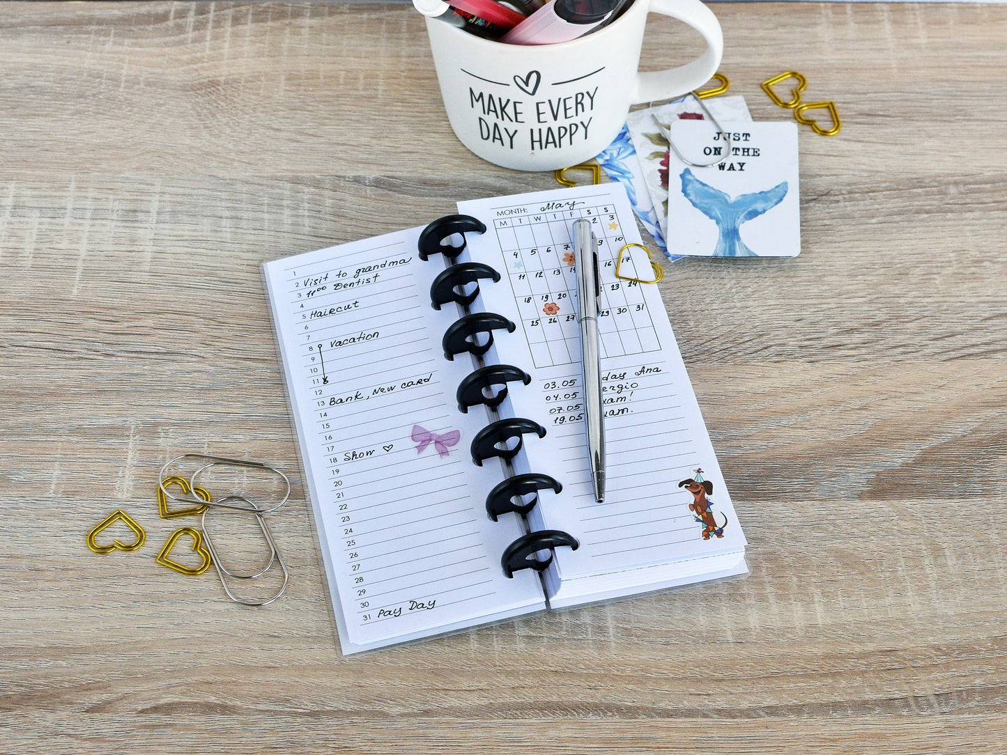 Discbound Planner Notebook - Sea Collection (HP Skinny Mini Size)