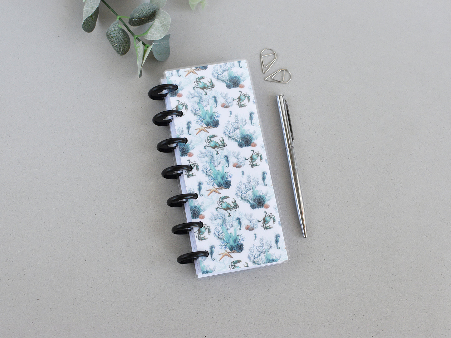 Discbound Planner Notebook - Sea Collection (HP Skinny Mini Size)