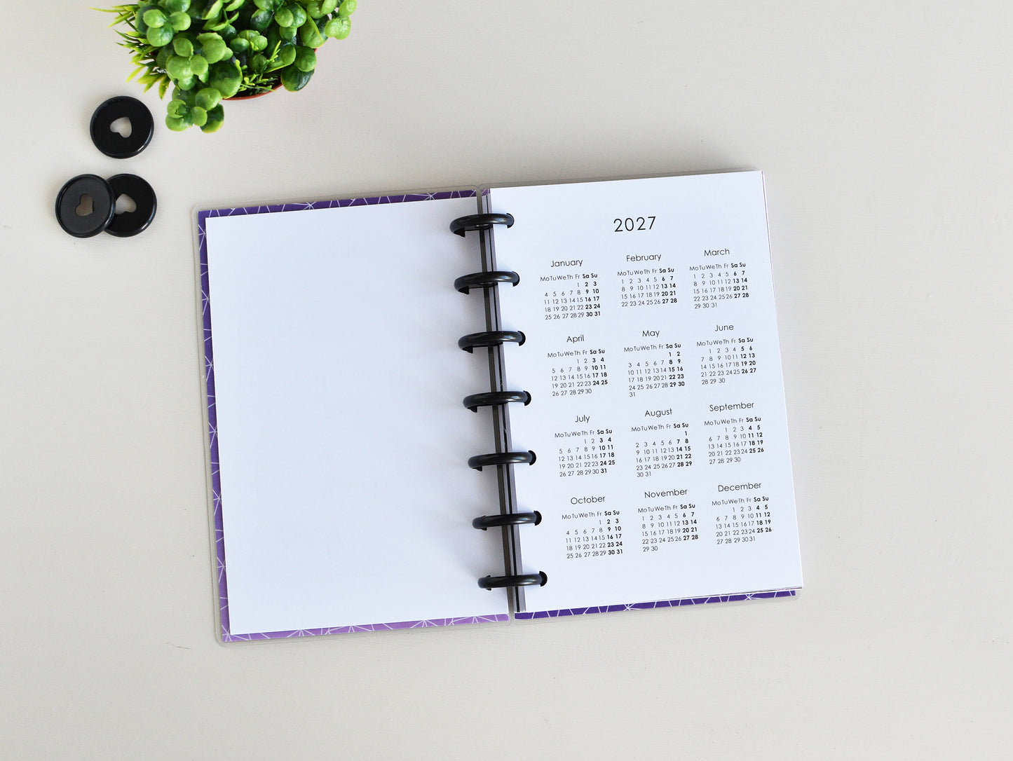 Discbound planner (HP Skinny Mini Size)