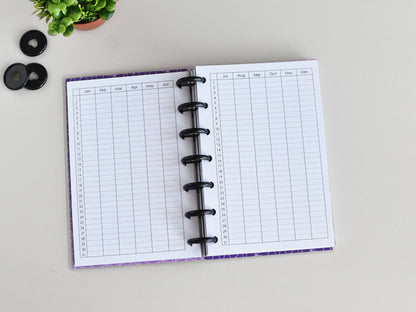 Discbound planner (HP Skinny Mini Size)