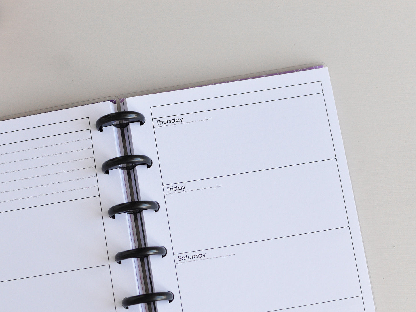Discbound planner (HP Skinny Mini Size)