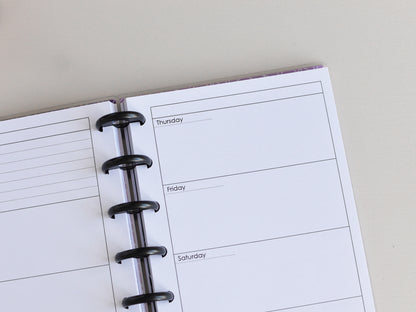 Discbound planner (HP Skinny Mini Size)