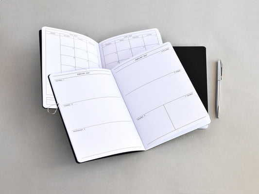 Travelers Notebook Inserts - Weekly Monthly Refill (B6 Size) / TN-B6-11