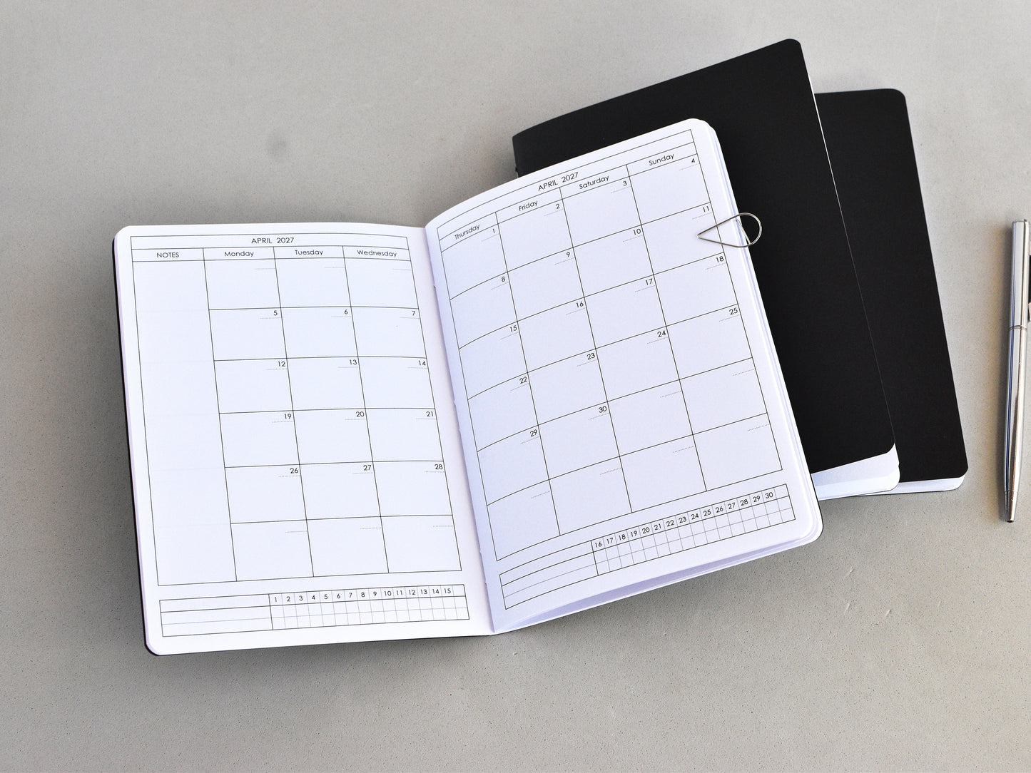 Travelers Notebook Inserts - Weekly Monthly Refill (B6 Size) / TN-B6-11