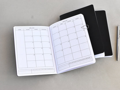 Travelers Notebook Inserts - Weekly Monthly Refill (B6 Size) / TN-B6-11