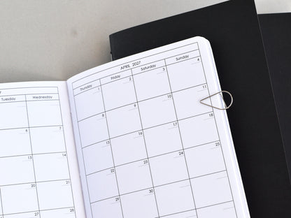 Travelers Notebook Inserts - Weekly Monthly Refill (B6 Size) / TN-B6-11