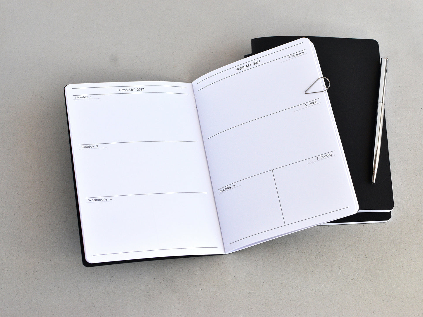 Travelers Notebook Inserts - Weekly Monthly Refill (B6 Size) / TN-B6-11