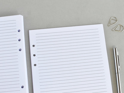 Planner Inserts Monthly Weekly - Ring Binder Refill (A5 Size) / A5-09