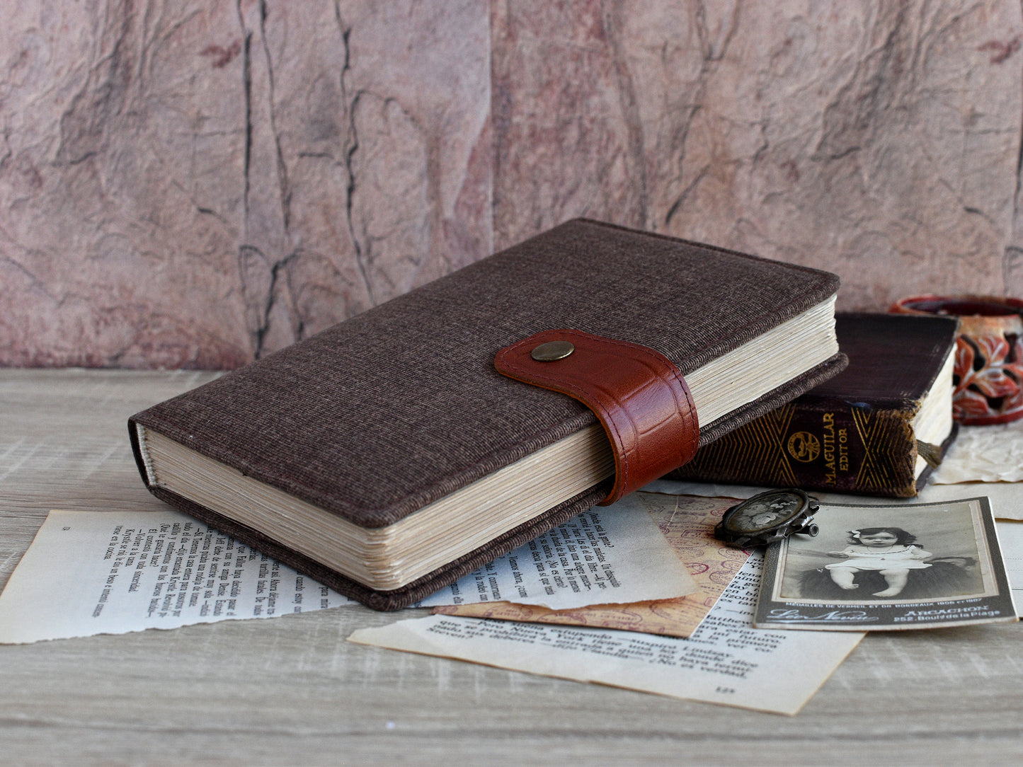 Old Paper Journal - Vintage Style Notebook (B6 size)