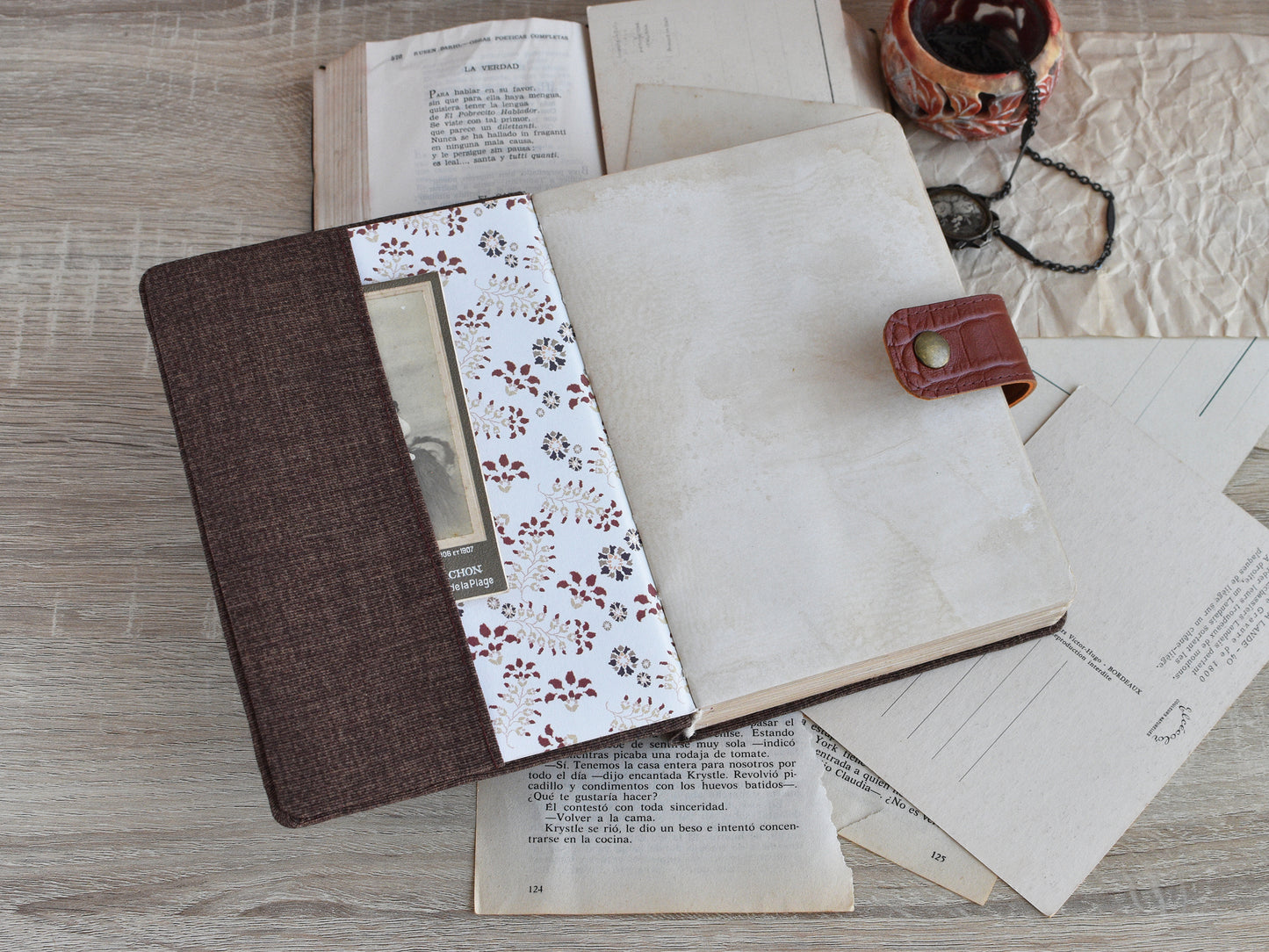 Old Paper Journal - Vintage Style Notebook (B6 size)