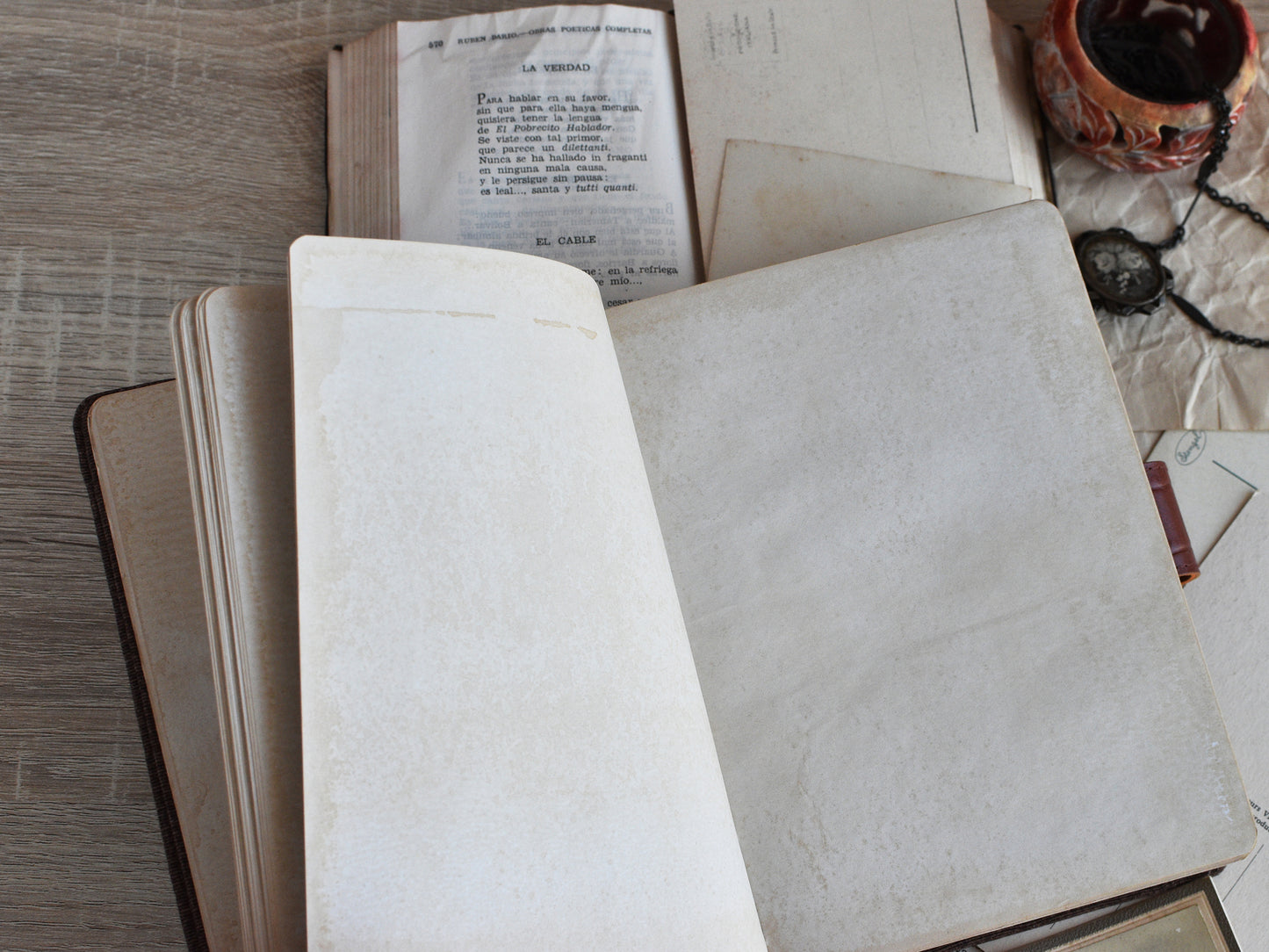 Old Paper Journal - Vintage Style Notebook (B6 size)