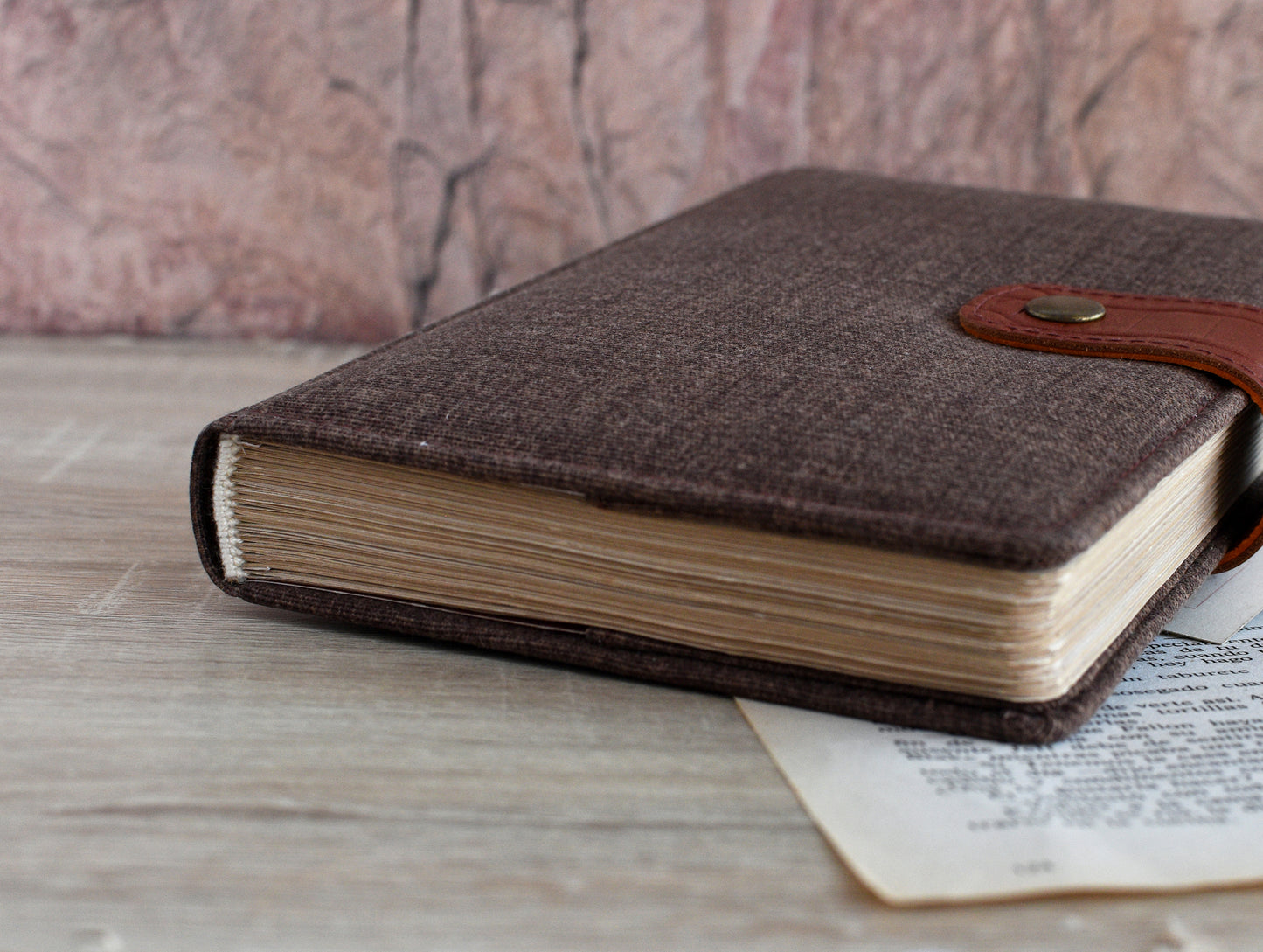 Old Paper Journal - Vintage Style Notebook (B6 size)