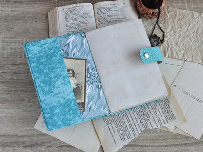 Vintage Notebook Fabric Cover - Old Paper Book (B6, A6 size)