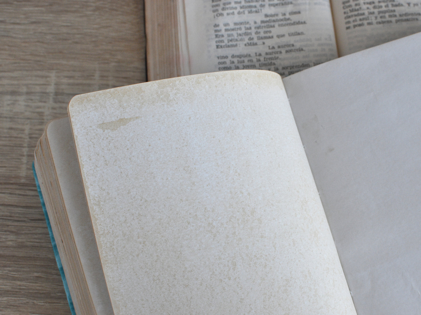 Vintage Notebook Fabric Cover - Old Paper Book (B6, A6 size)
