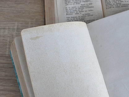 Vintage Notebook Fabric Cover - Old Paper Book (B6, A6 size)