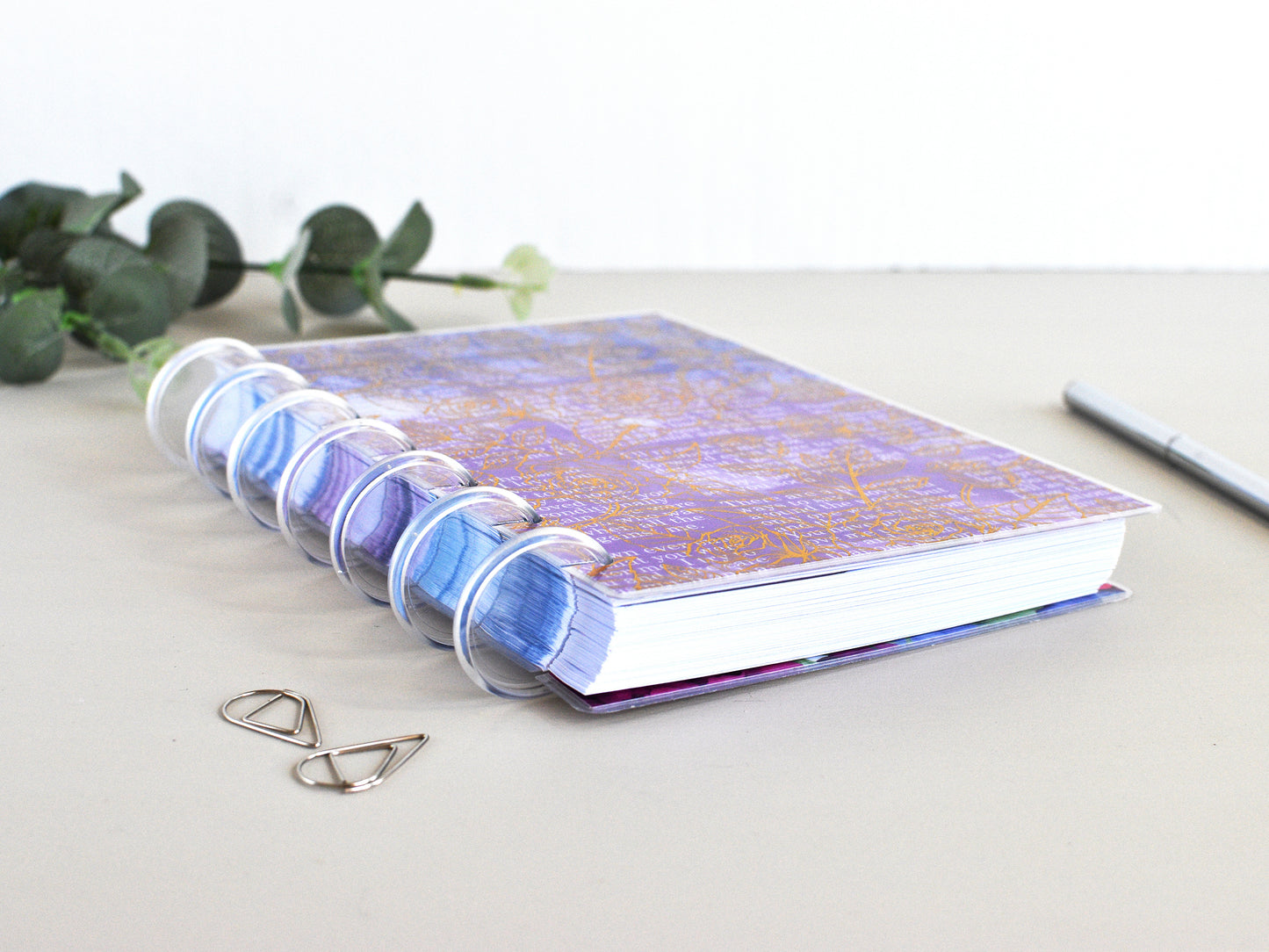 Discbound Daily Agenda - Disc Planner Notebook (HP Mini Size)