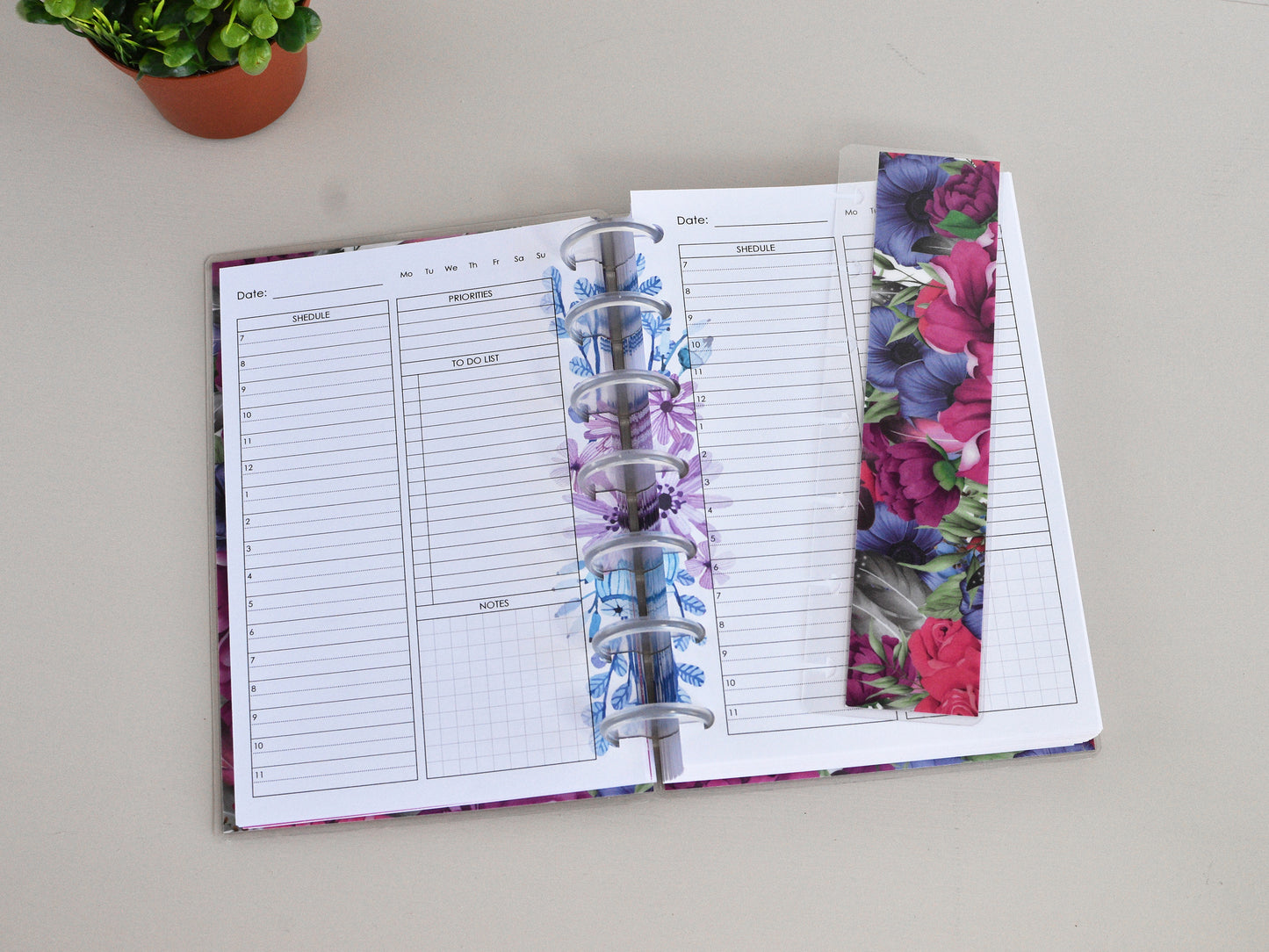 Discbound Daily Agenda - Disc Planner Notebook (HP Mini Size)