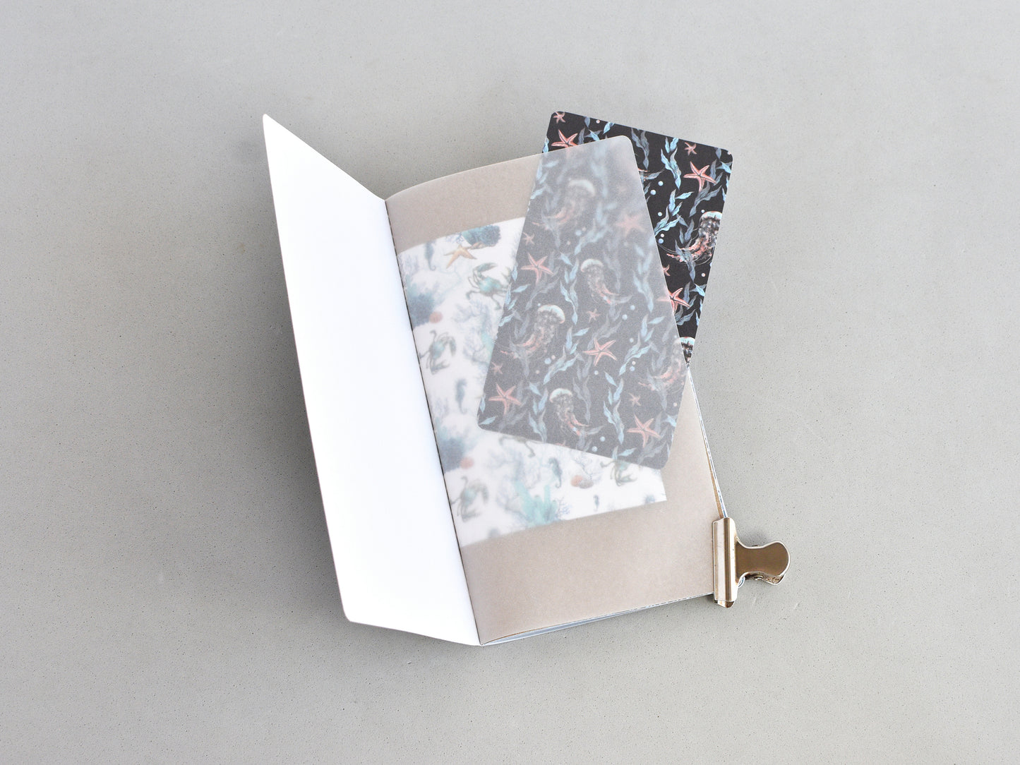 Travel Journal Insert - Mixed Paper (Personal Size) / Sea