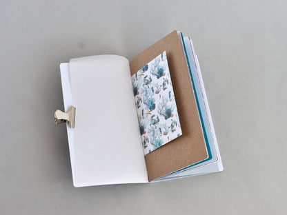 Travel Journal Insert - Mixed Paper (Personal Size) / Sea