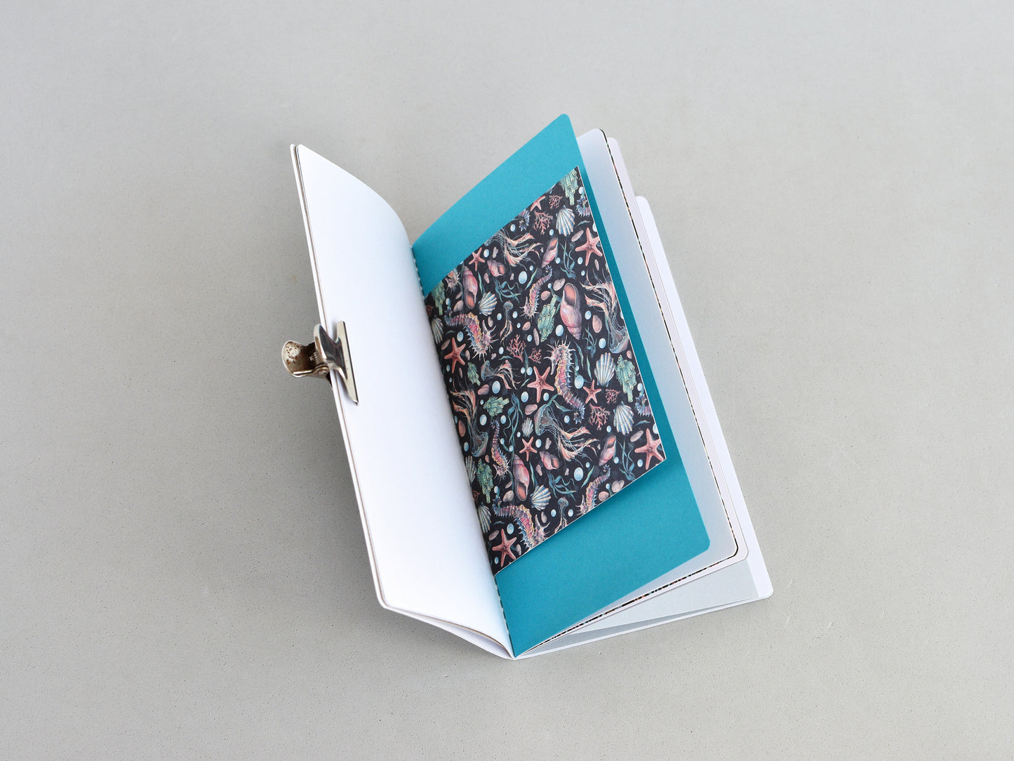 Travel Journal Insert - Mixed Paper (Personal Size) / Sea