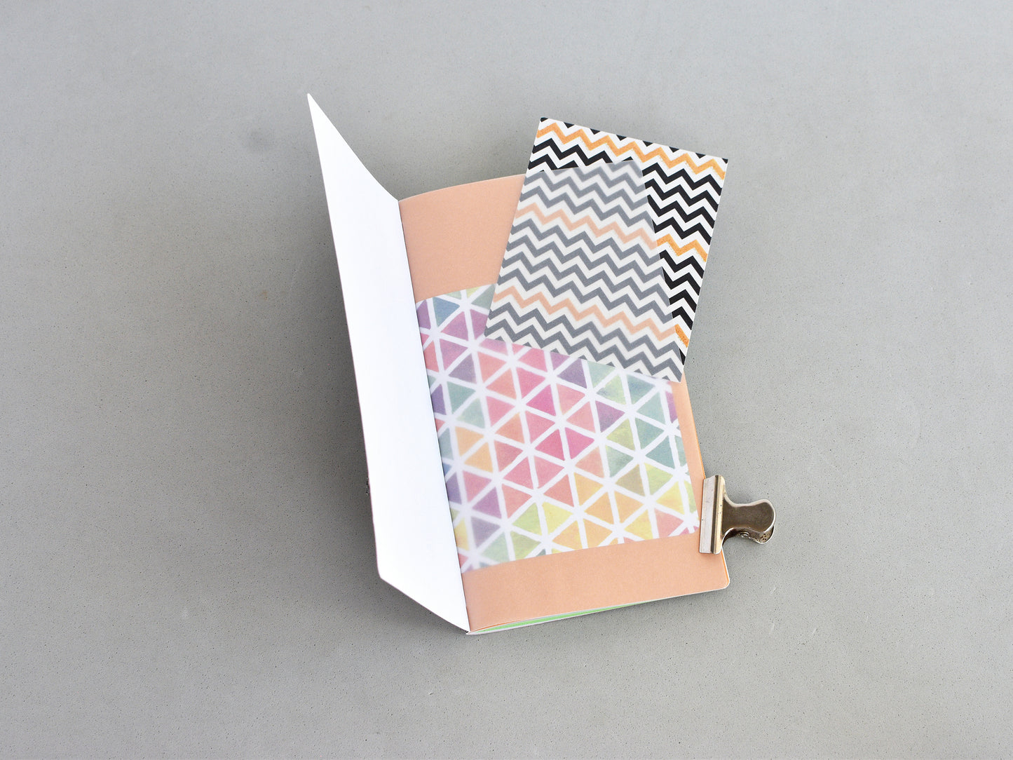 Travel Journal Insert - Mixed Paper (Personal Size) / Stripes