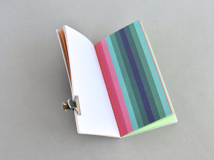 Travel Journal Insert - Mixed Paper (Personal Size) / Stripes
