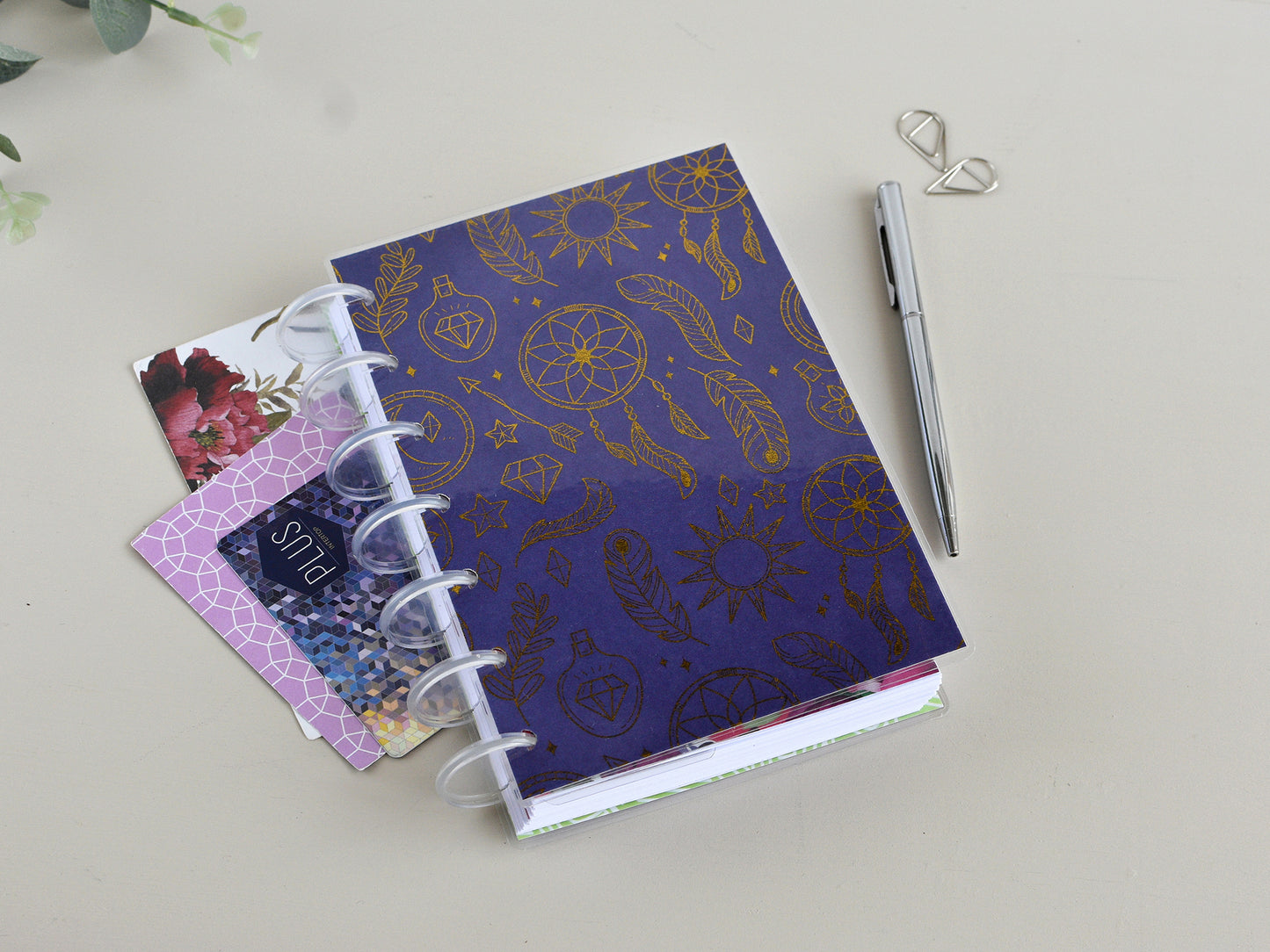 Discbound Notebook - Lined, Dotted, Grided Pages (HP Mini Size)