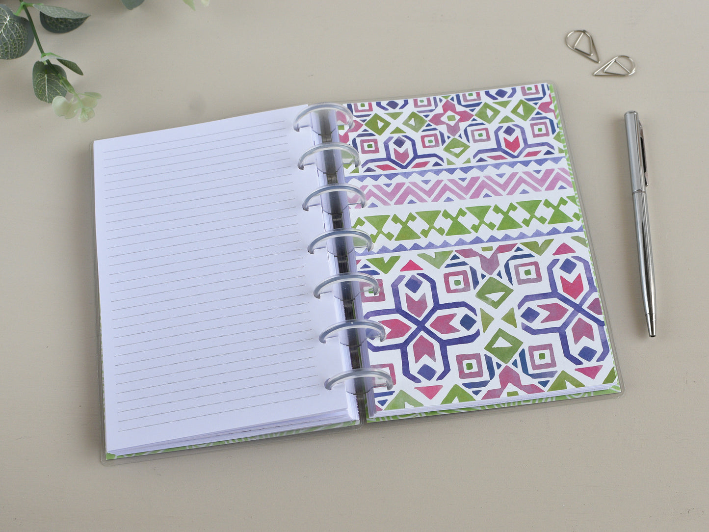 Discbound Notebook - Lined, Dotted, Grided Pages (HP Mini Size)